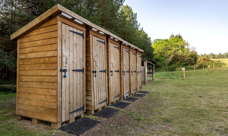 Compost toilet cabins