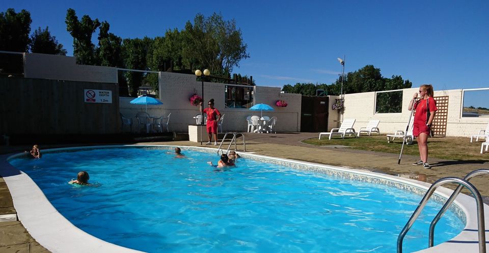 Heated outdoor pool