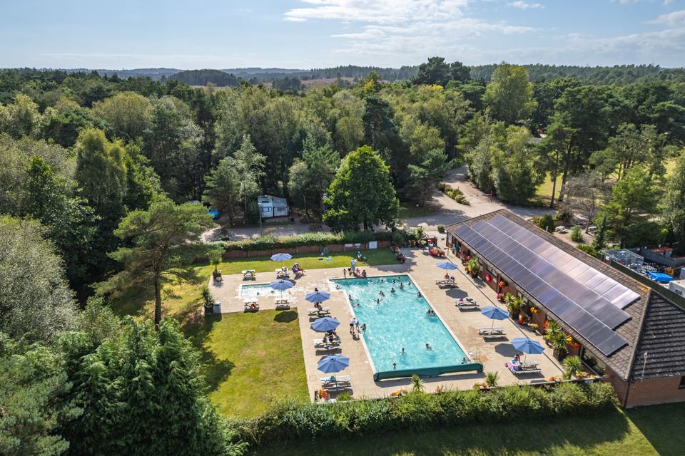 Heated outdoor pool