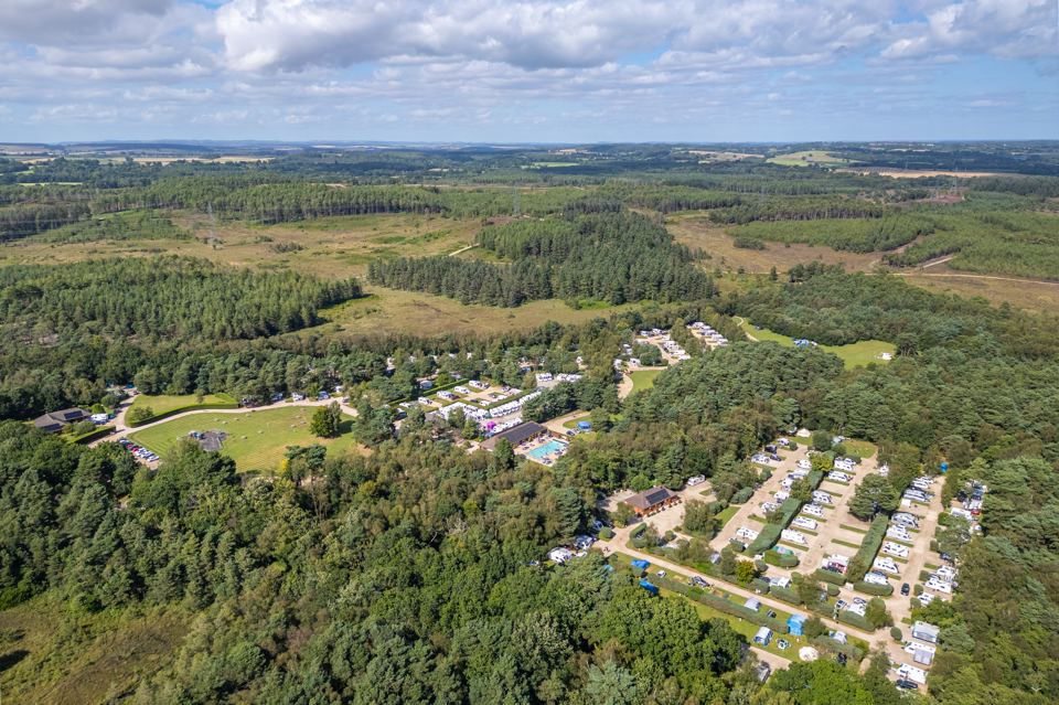 Touring pitches among the trees