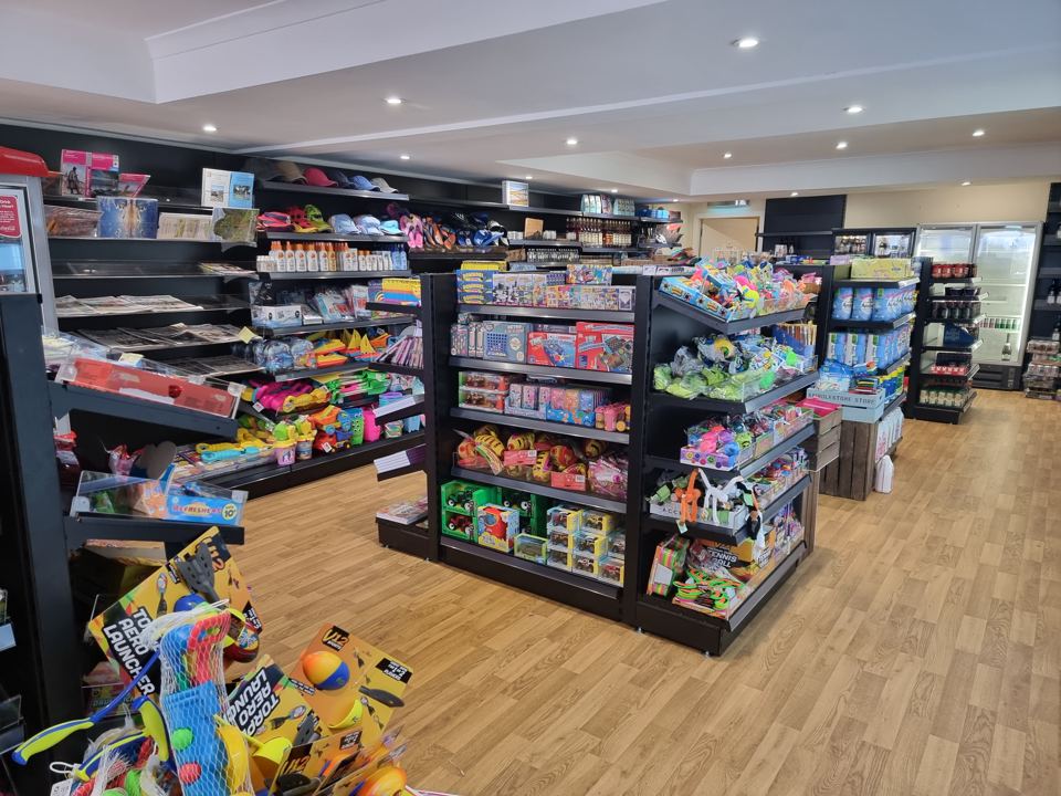 Shop with camping supplies