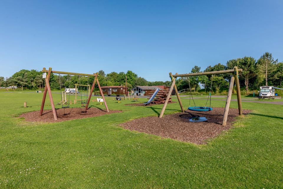 Play area on the grass