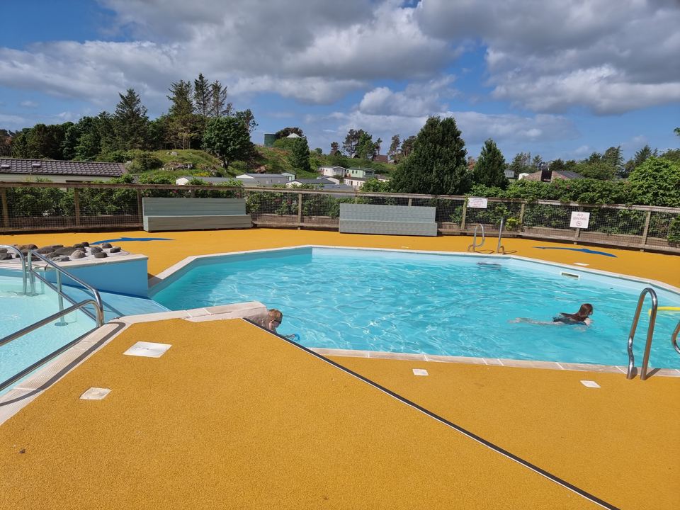 Splash pool above the park