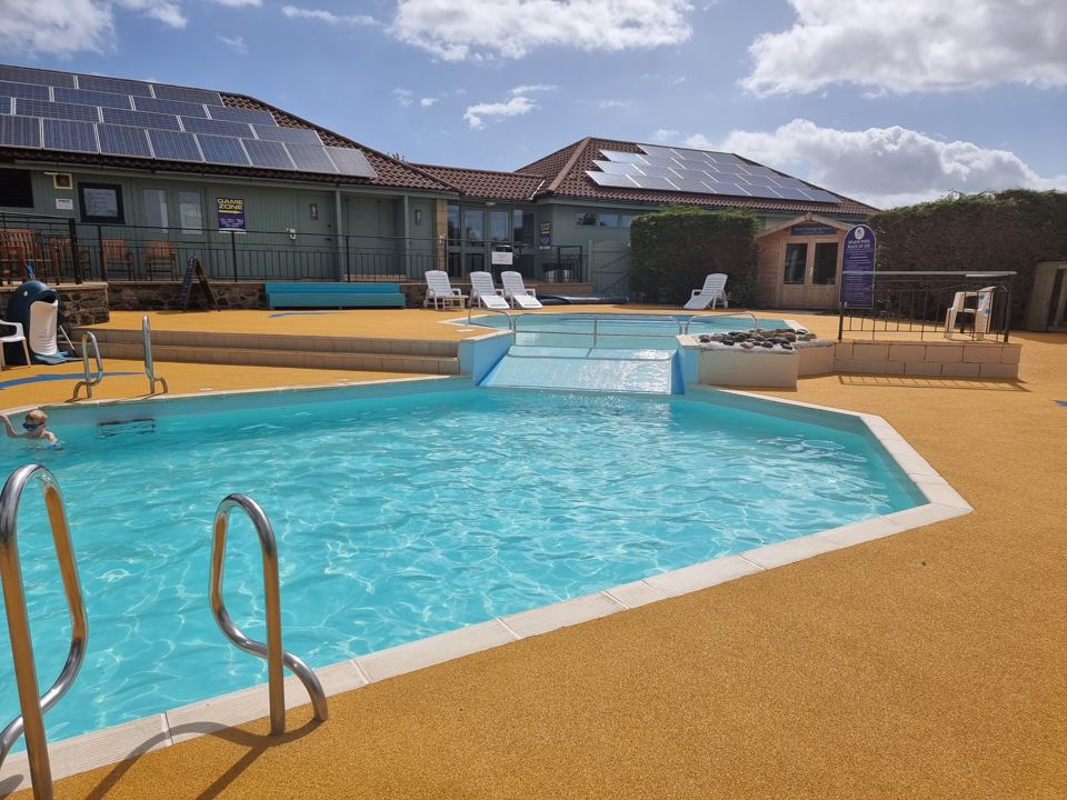 Pool and changing rooms