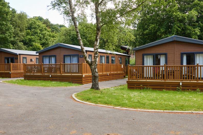 Lodges along the park road