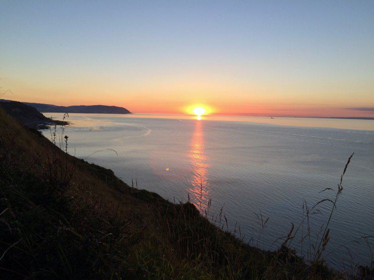 Sunset over the Bristol Channel