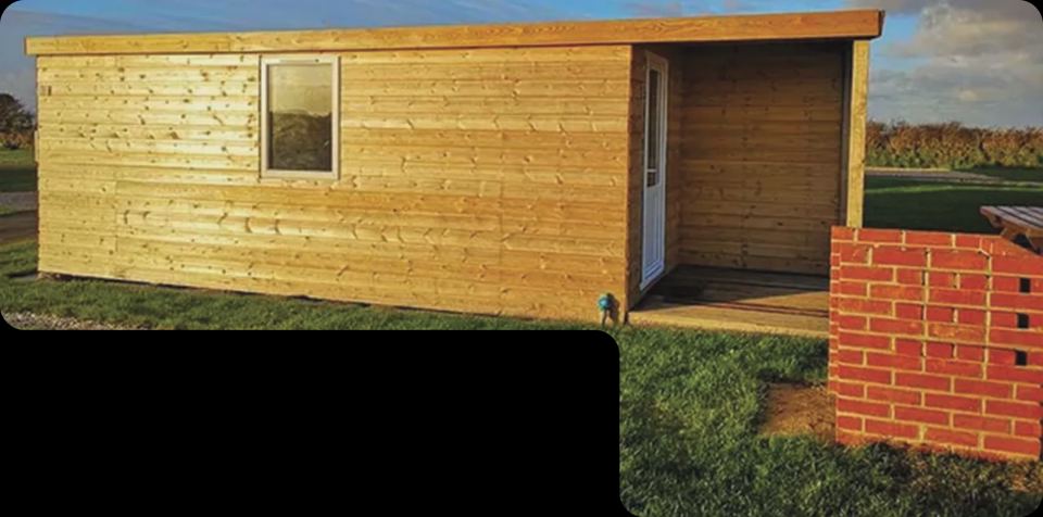Timber camping pod