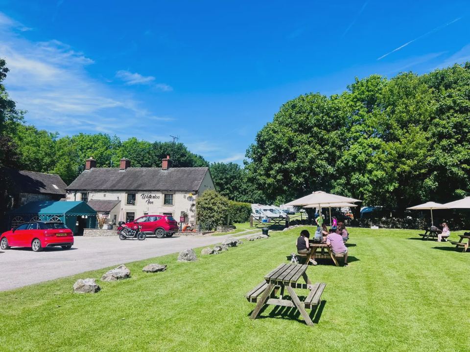 Pub and beer garden from the green