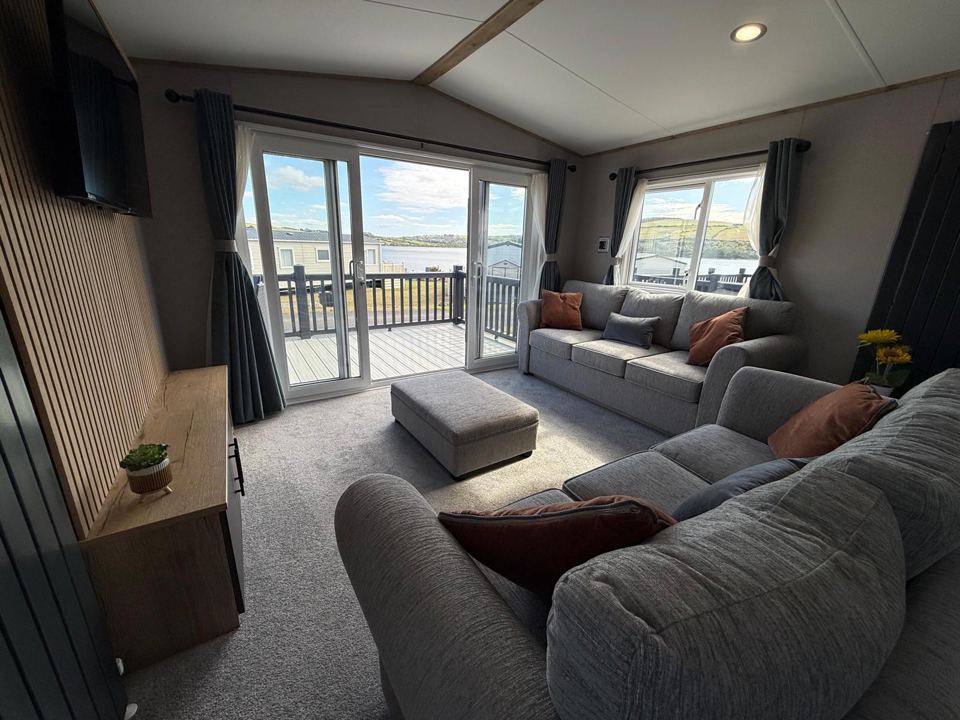 Lounge with sea views