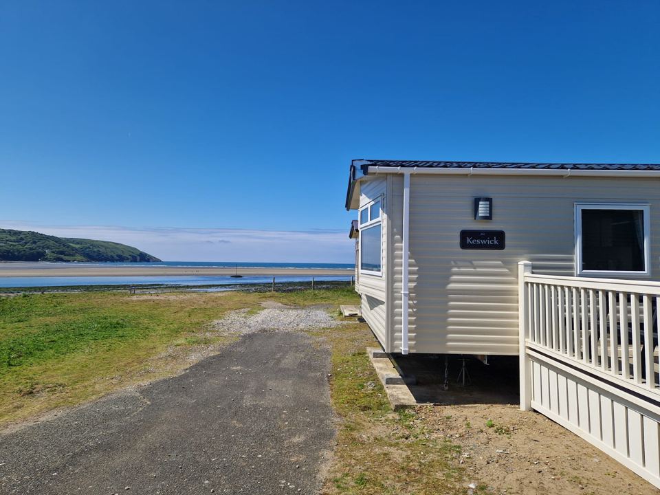 Caravan by the estuary