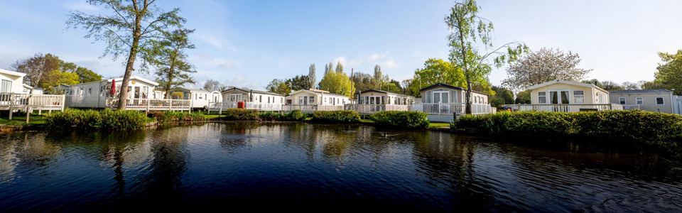 Caravans along the water