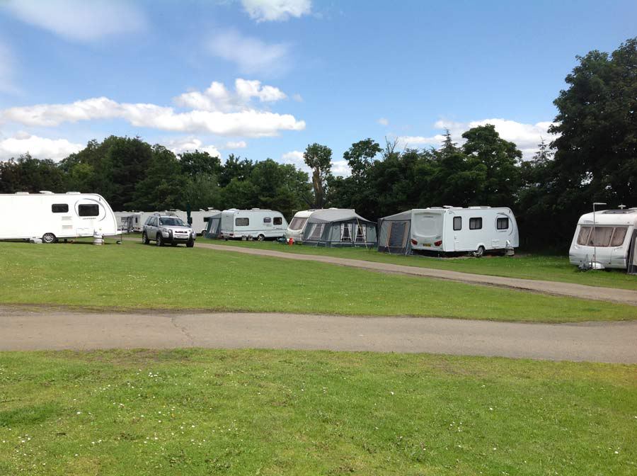 Caravans on the main field