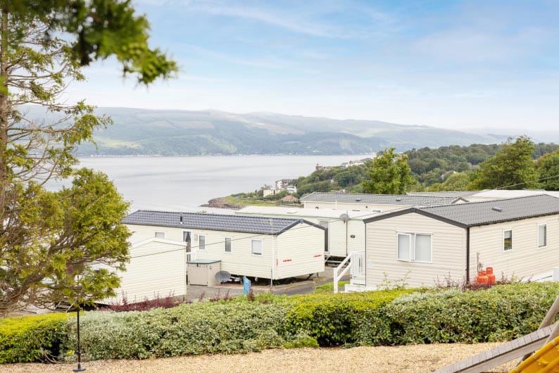 Caravans above the Clyde