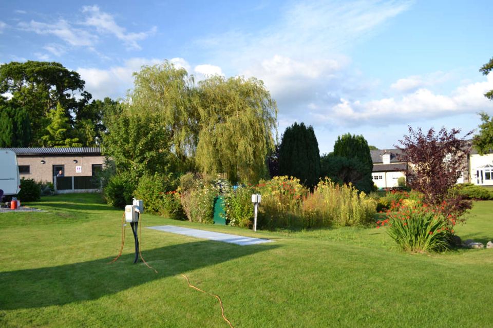 Pitch beside the gardens
