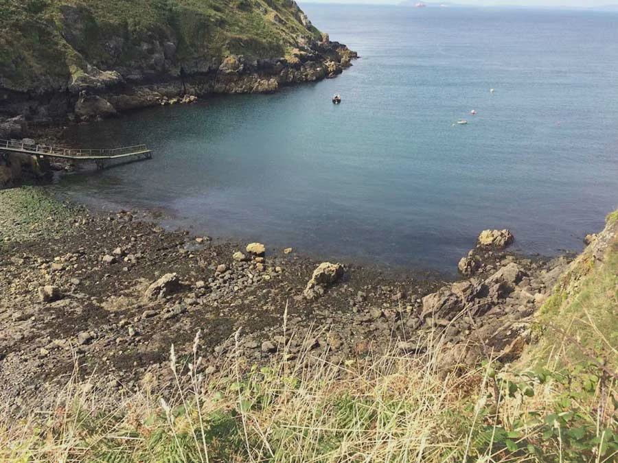 Cove on the coast path