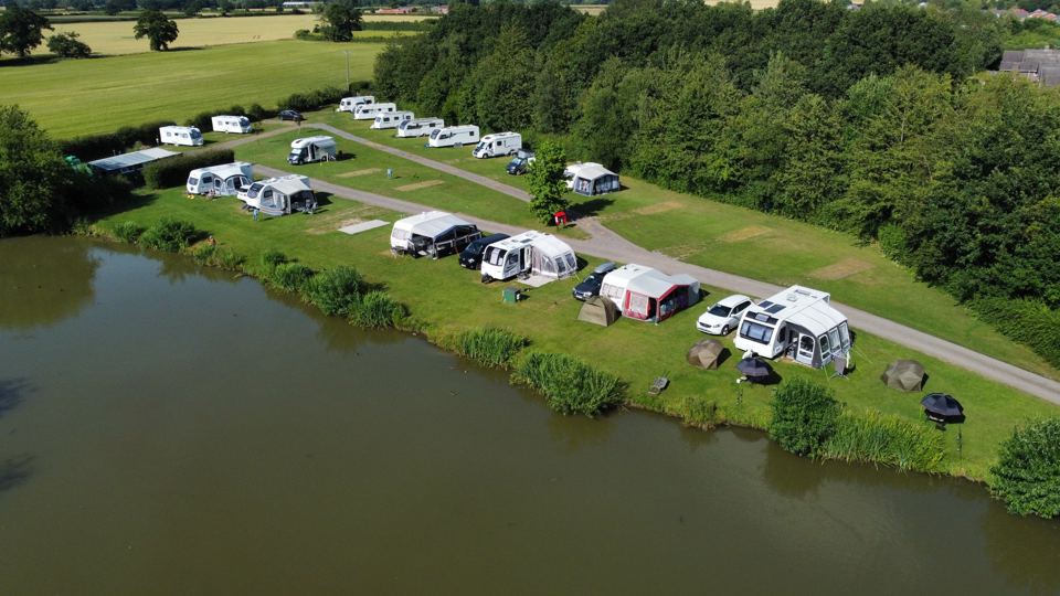 Lakeside pitches from above