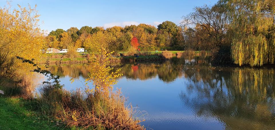 Autumn colour round the lake