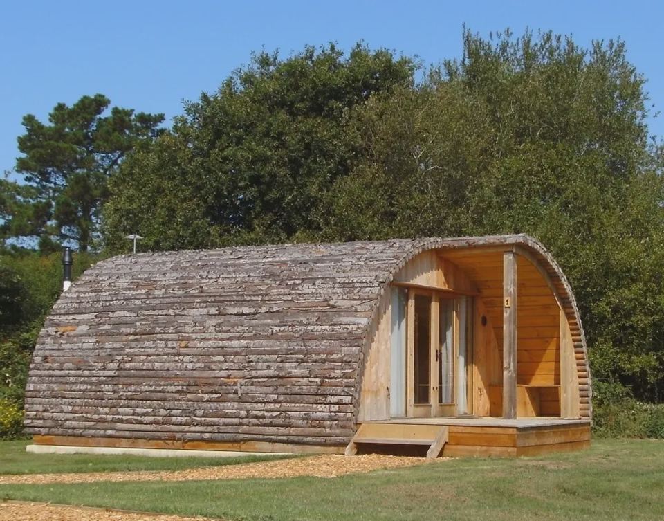 Timber cabin with its deck