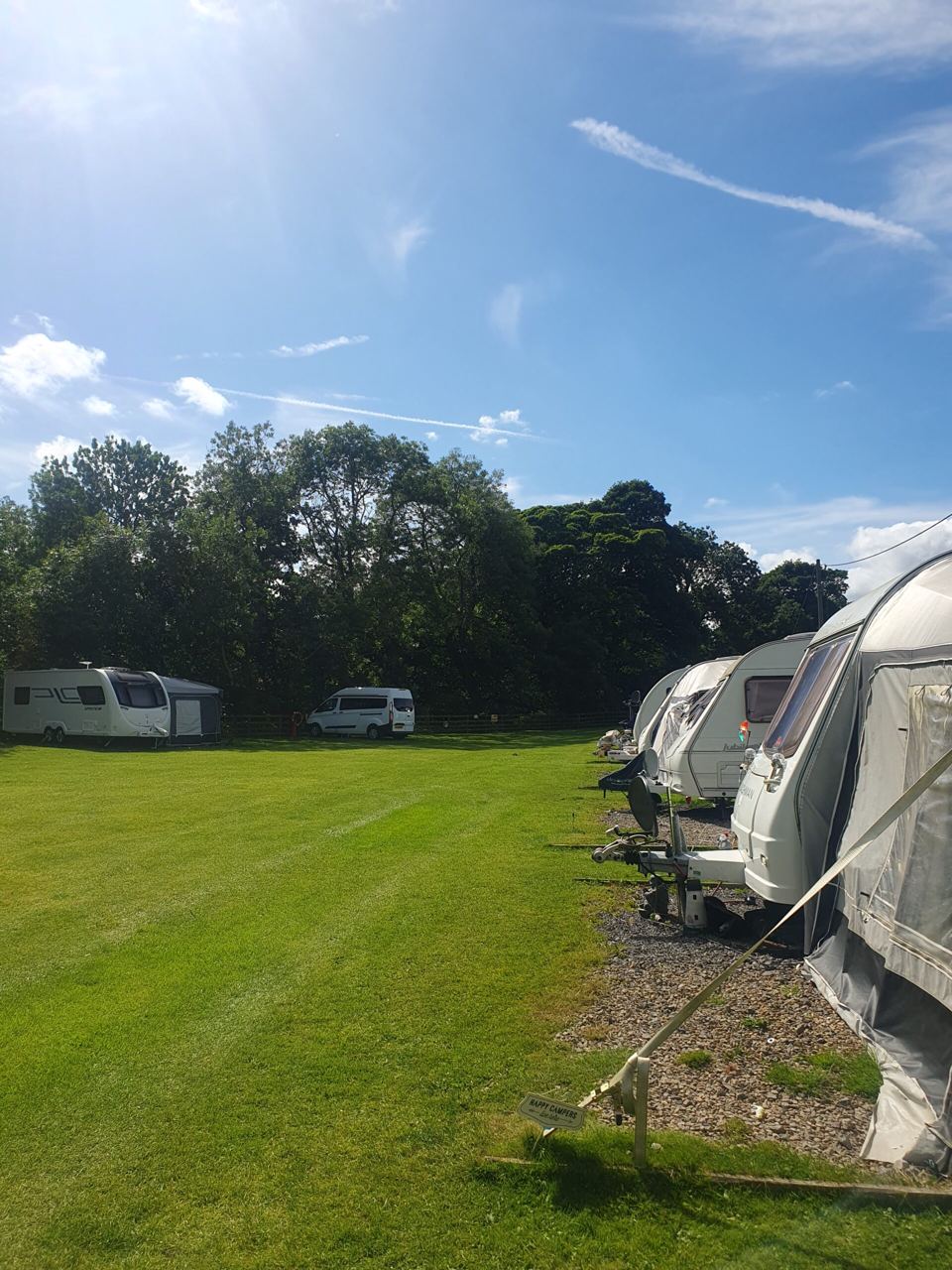 Hardstanding caravan pitches