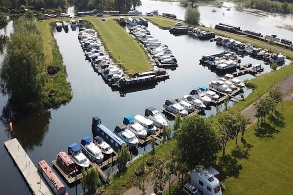 Marina and pitches from above