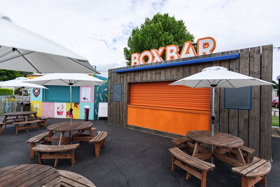 Box Bar and seating