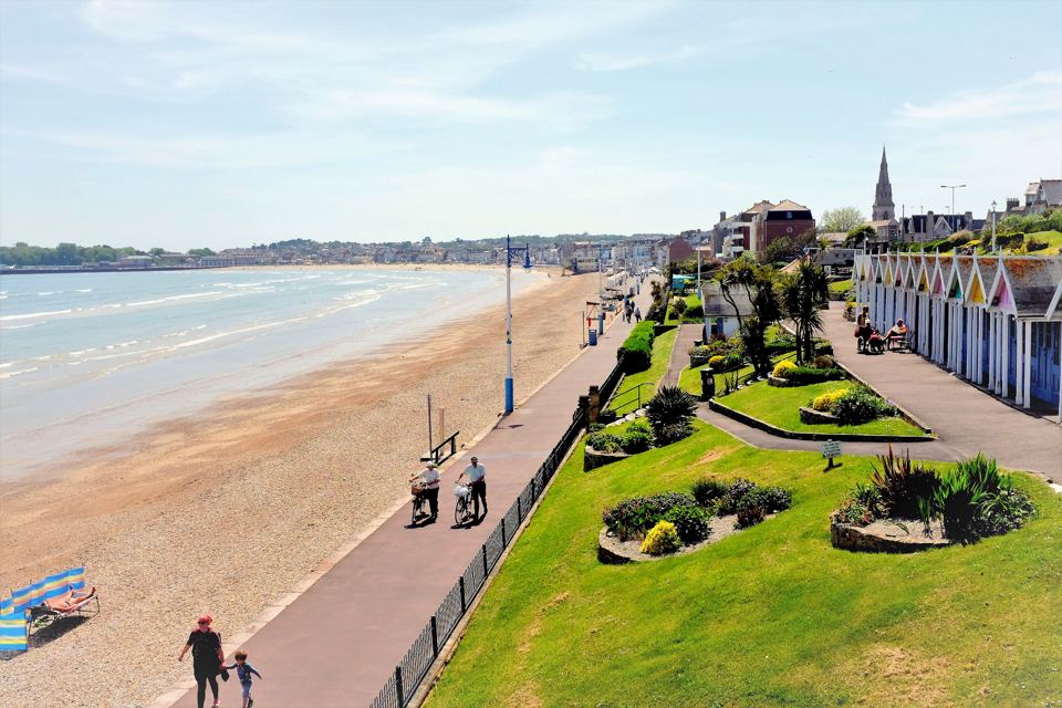 Weymouth seafront and beach