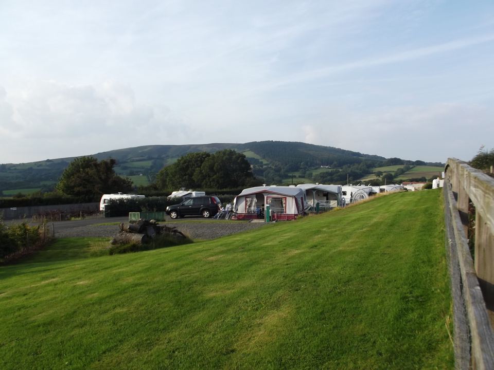 Grass bank beside the pitches