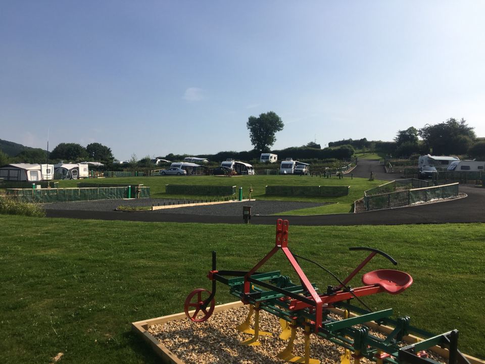 Play area beside the pitches