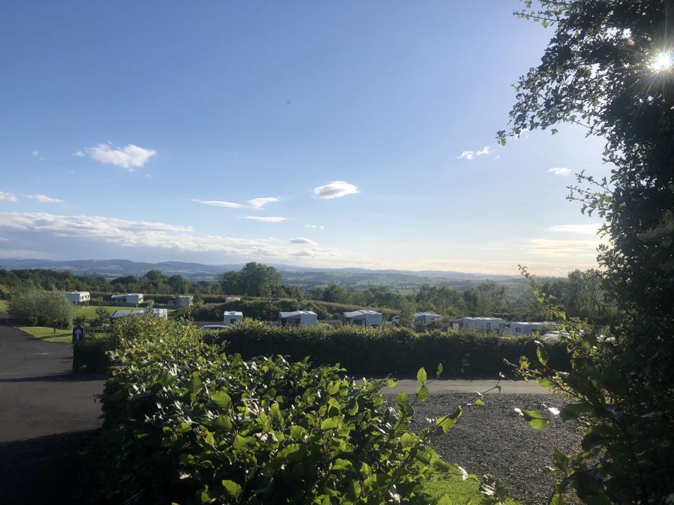Distant views across the park