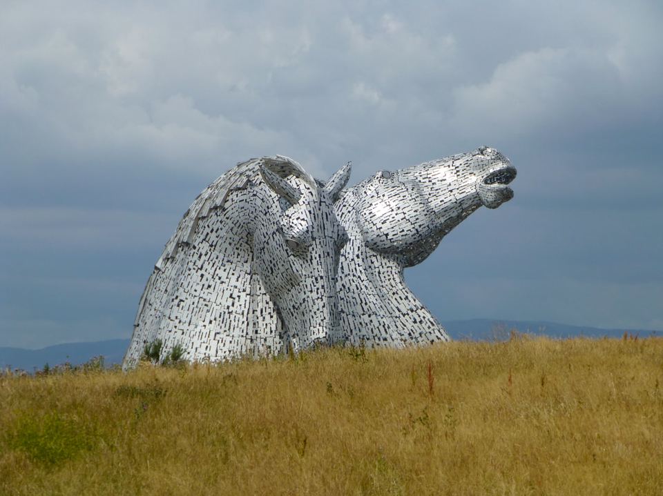 Kelpies sculpture nearby