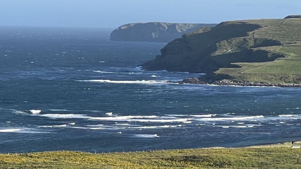 Cliffs along the coast