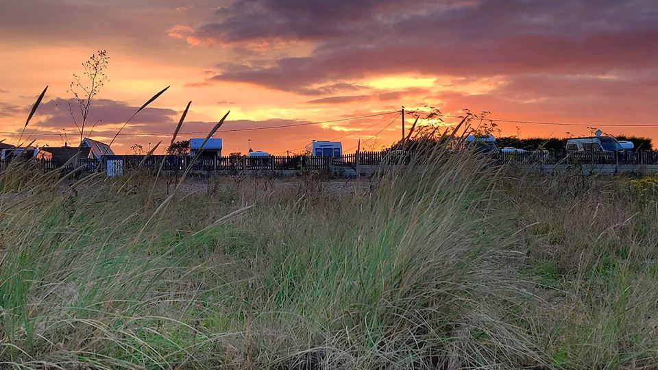 Sunset over the dunes