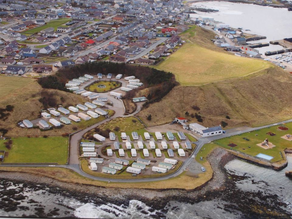 Aerial view of the park layout