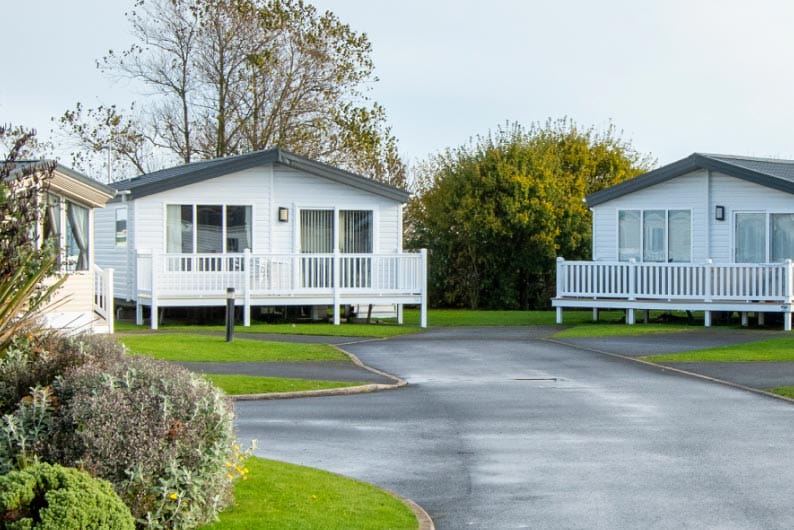 Caravans along the park road