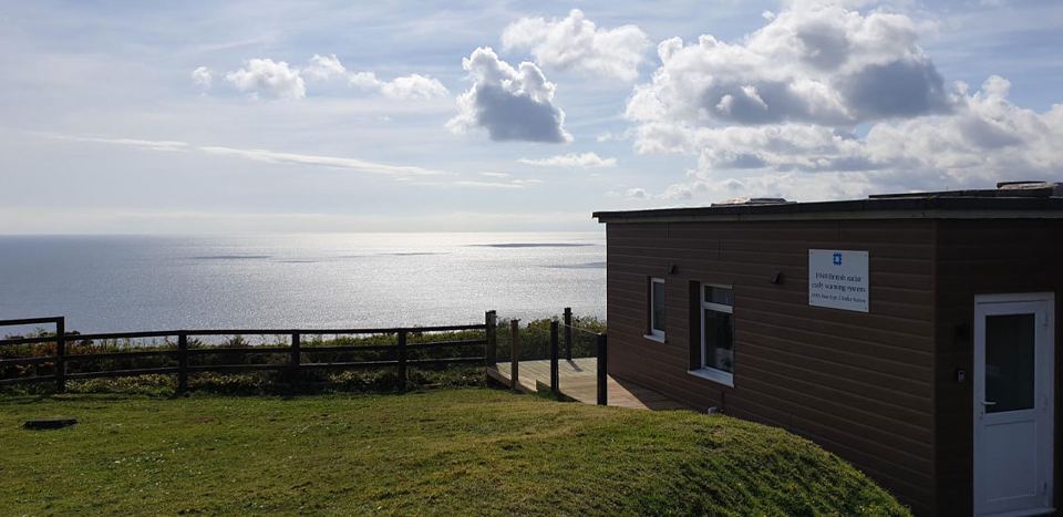 Cabin looking out to sea