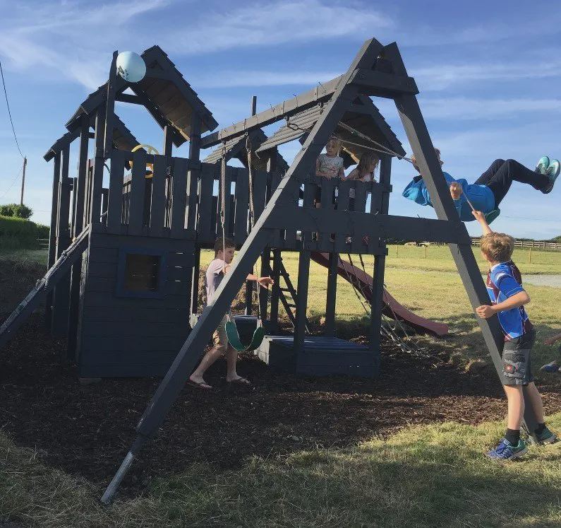 Wooden play frame