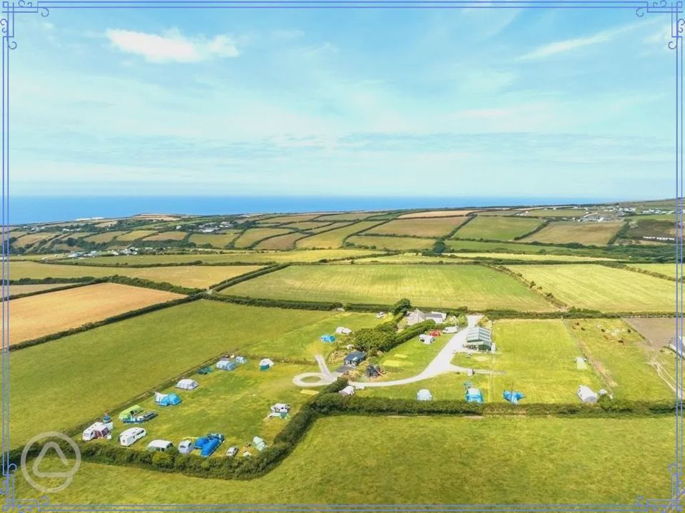Campsite from above