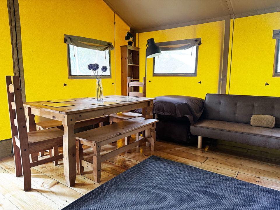 Dining and sofa area