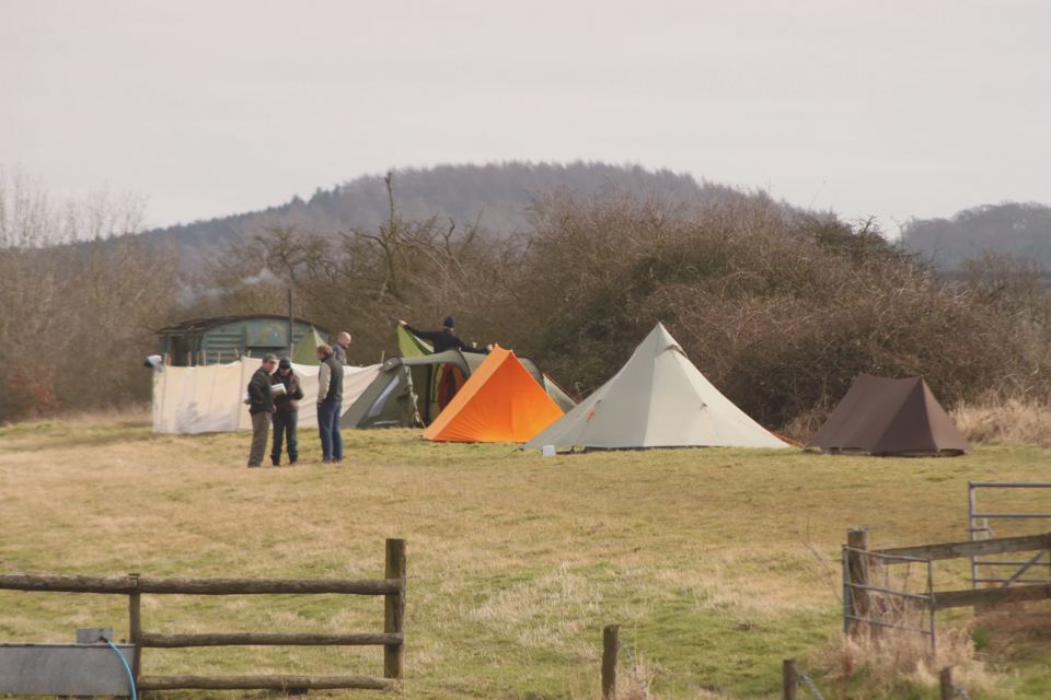 Tents on the grass