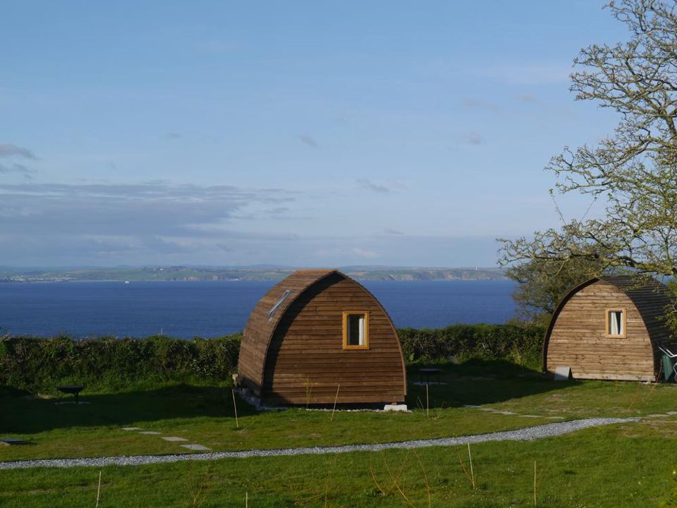 Pods with a view across the bay