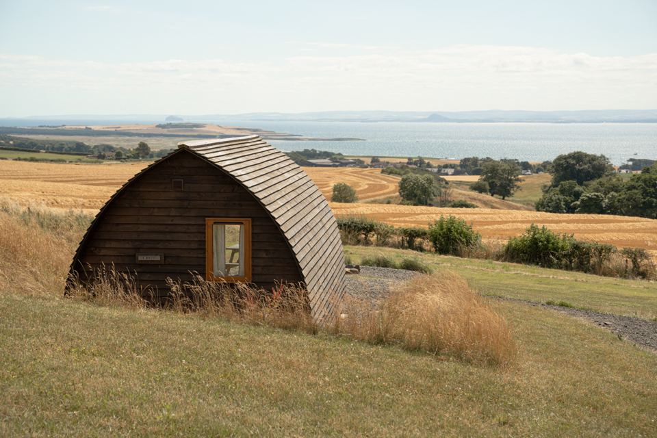 Cabin above the Firth of Forth