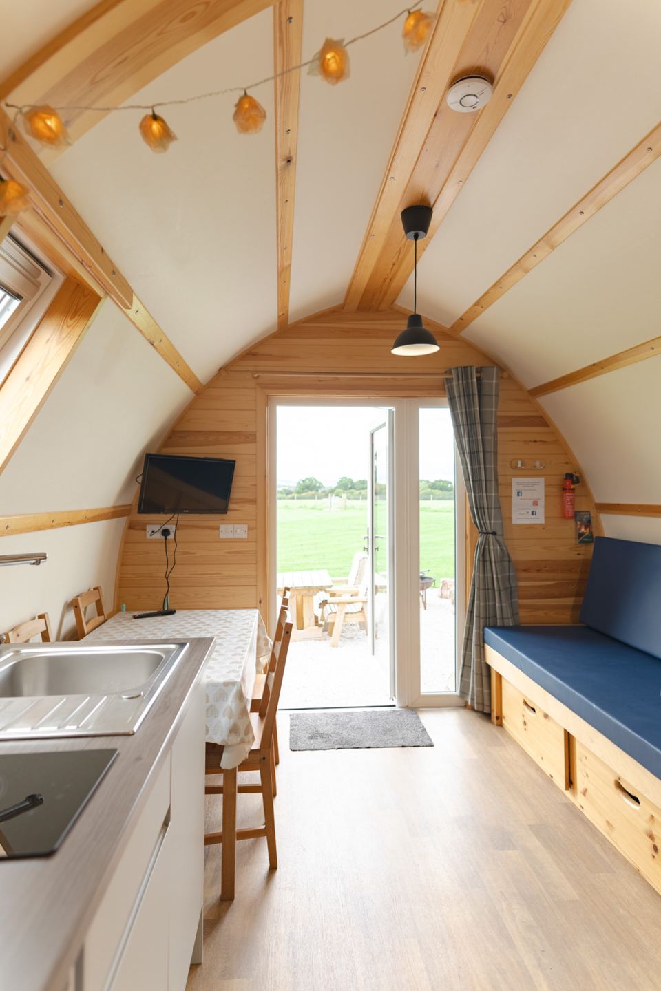 Inside a cabin