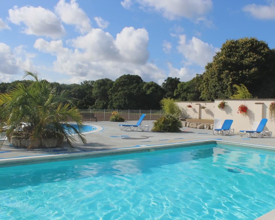 Heated outdoor pool