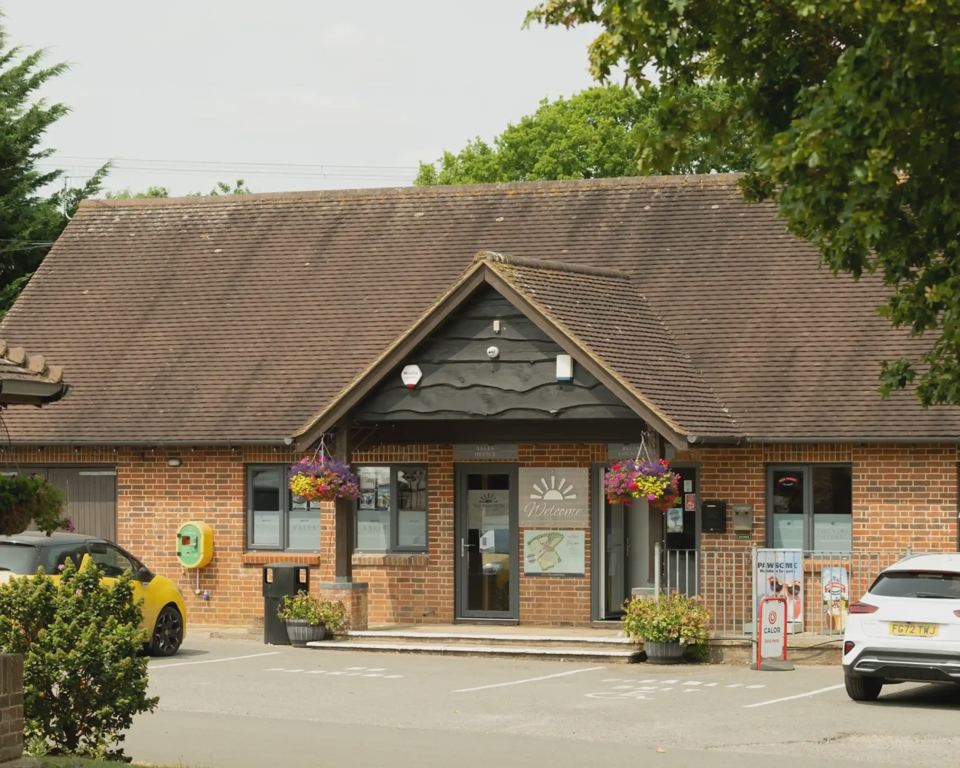 Reception and shop