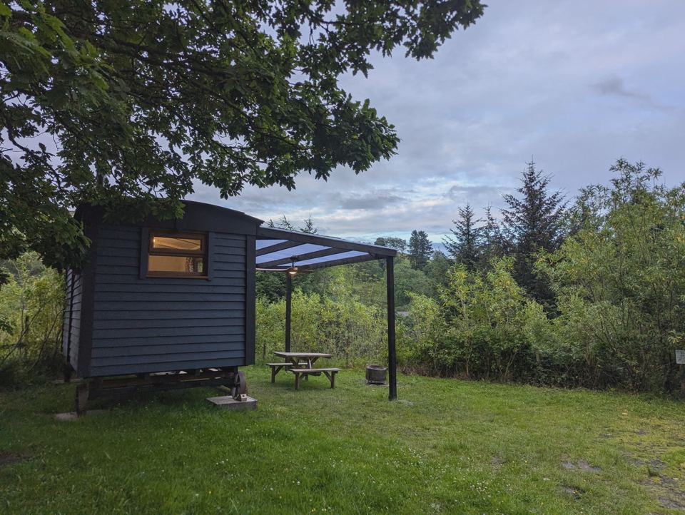 Hut looking over the valley