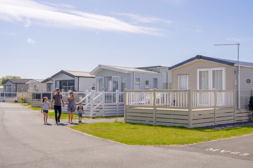 Caravans with decking