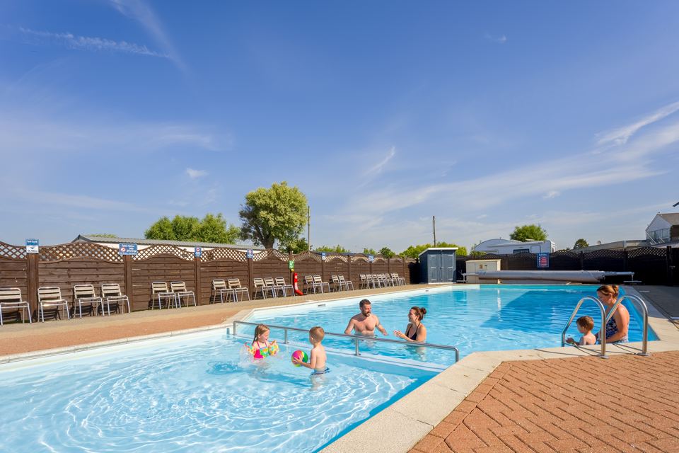 Heated outdoor pool