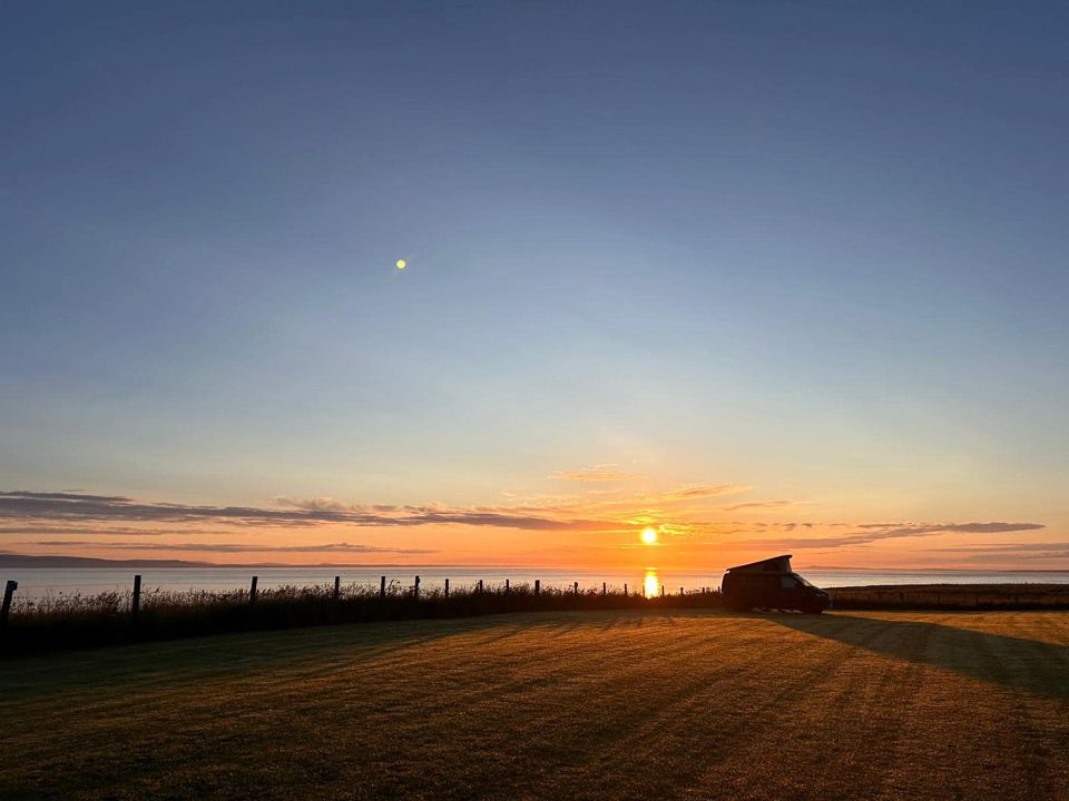 Sunset across the field