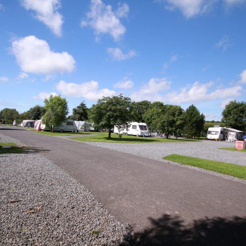 Touring pitches along the road
