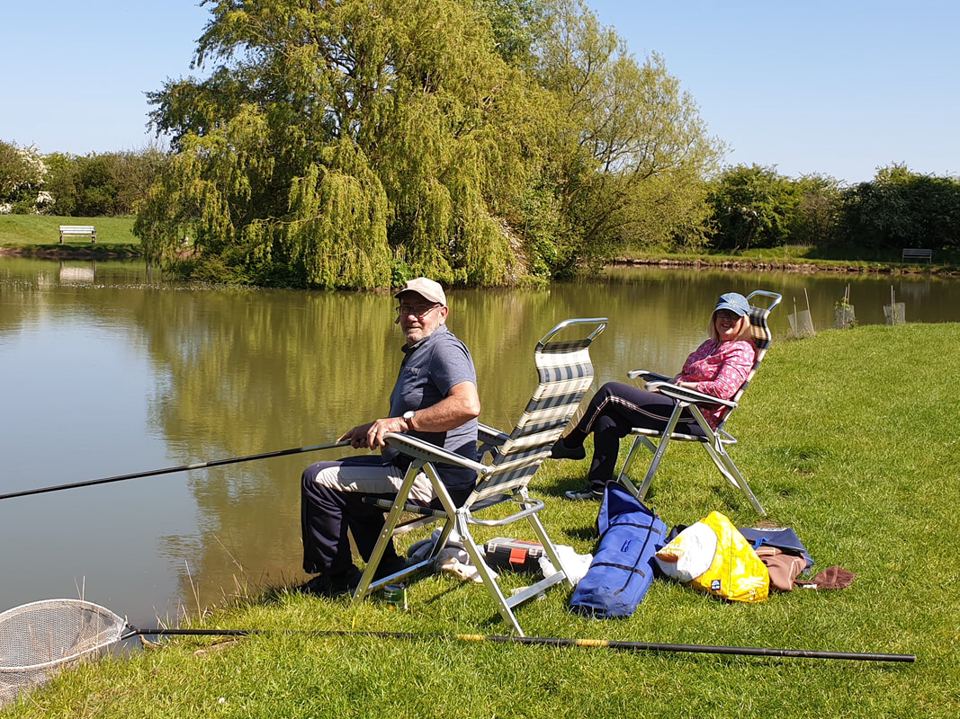 Fishing on the lake